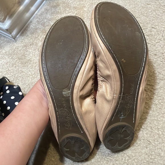 ❤️🔥SOLD❤️🔥Lucky Brand Tan flats - Picture 3 of 5